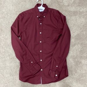 Topman Long Sleeve Button Down Shirt